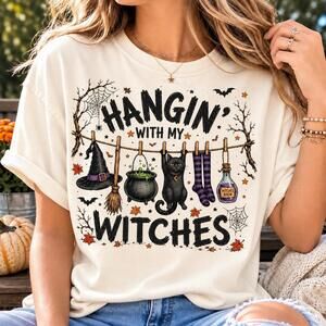 Hangin With My Witches Shirt, Funny Witch Halloween Shirt